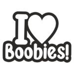 Стикер I Love Boobies