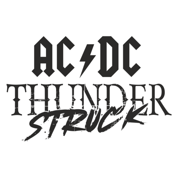 Стикер AC/DC Thundet Struck