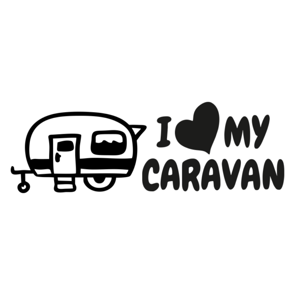 Стикер I Love my Caravan