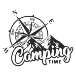 Стикер с компас Camping time
