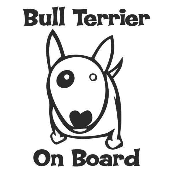 Стикер Bull Terrier on Board