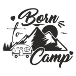 Стикер Born to Camp