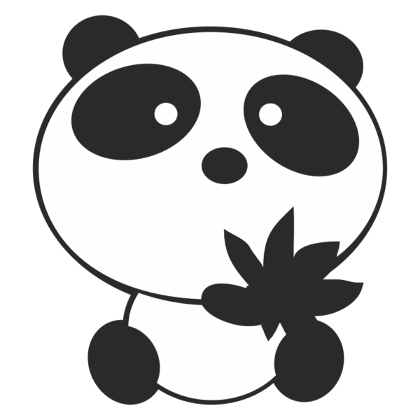 Стикер панда